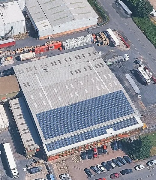 Panels installed at Henry Colbeck's Newcastle site