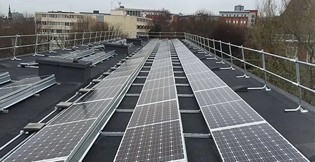 Panels installed across council housing roofs in Newcastle