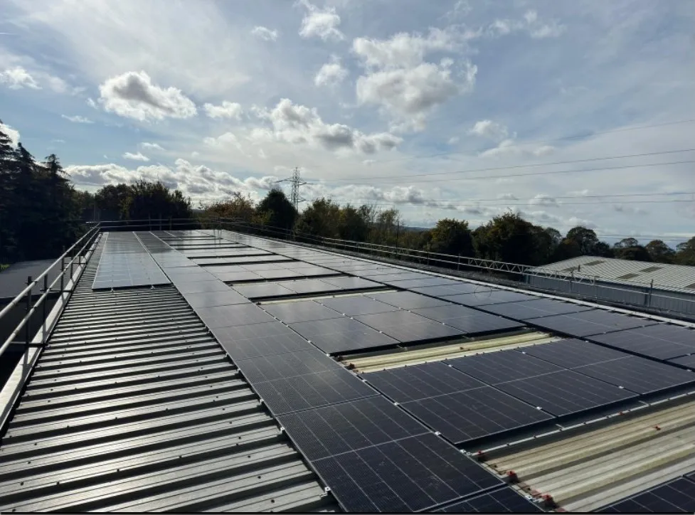 Solar panels installed on the NHS Bluchers Ambulance Station roof in Newcastle