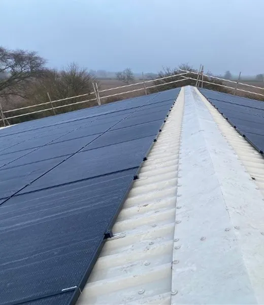 123.54 kWp array of JA 435W modules at the Woodyfuel biomass facility